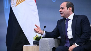 الرئيس المصري عبدالفتاح السيسي (أ ف ب).