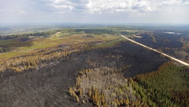 حرائق غابات في كندا (أ ف ب).