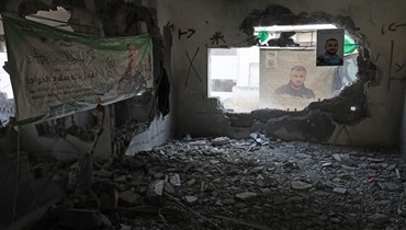 تفجير منزل الفلسطيني معتز الخواجا (أ ف ب).