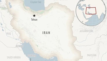 خريطة لإيران (أ ب).