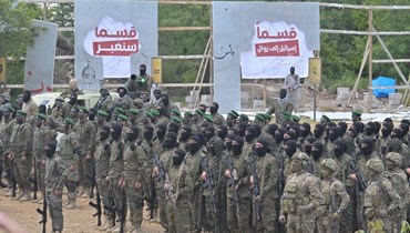 عناصر من "حزب الله" خلال مناورة عسكرية (نبيل اسماعيل).