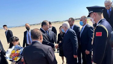 الرئيس الفلسطيني محمود عبّاس وصل إلى بيجينغ. 