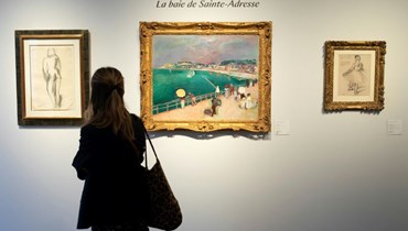 لوحة زيتية لراول دوفي من مجموعة آلان ديلون (أ ف ب).