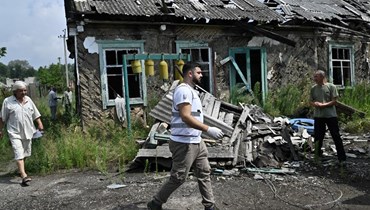 الدمار في أوكرانيا (أ ف ب).