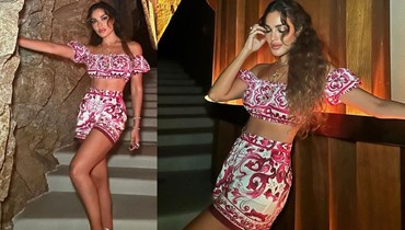 نادين نجيم متألقة في زيّ صيفي "منعش" من Dolce&Gabbana (صور)