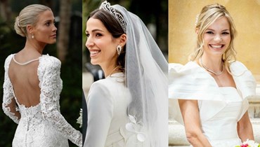 الليدي أميليا سبنسر، الأميرة رجوة الحسين، صوفيا ريتشي... أجمل فساتين الزفاف 2023 (صور وفيديو)