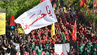 مسيرة "حزب الله"في ذكرى عاشوراء في الضاحية الجنوبية (حسام شبارو). 