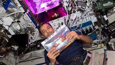  رائد الفضاء سلطان النيادي في تجربة بعنوان "HRF VEG"  ​