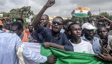 الانقلاب في النيجر (أ ف ب).