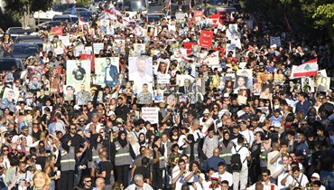 مسيرة ضحايا انفجار 4 آب (حسام شبارو).
