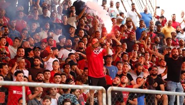 الجمهور في المرحلة الثانية من الدوري اللبناني العام ال64 لكرة القدم (النهار).