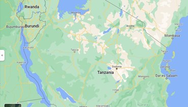 خريطة لتنزانيا (غوغل مابس).