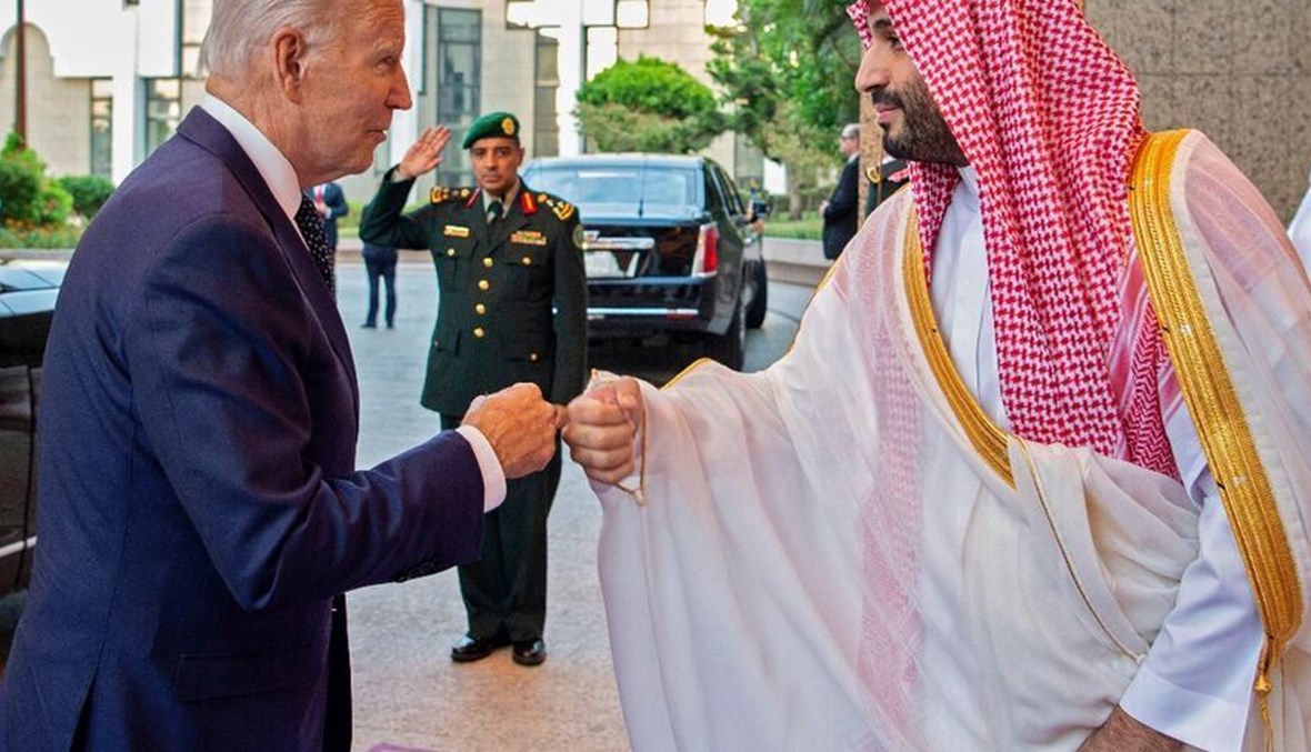 من لقاء الرئيس الأميركي وولي العهد السعودي. (أرشيفية- "أ.ف.ب").