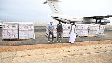 امدادات غذائية من الامارات الى اللاجئين السودانيين في جمهورية تشاد (16 آب 2023، وام). 