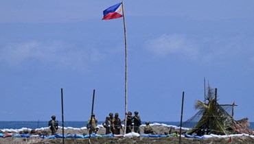 جنود يشاركون في مناورة قتالية في مطار تارامبيتاو في ريزال  في بالاوان (21 آب 2023، أ ف ب).