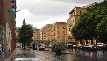 أمطار في وسط بيروت (حسام شبارو).