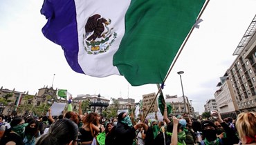 تظاهرة في المكسيك حول الإجهاض (أ ف ب).