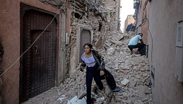 كارثة الزلزال المدمّر في المغرب (أ ف ب).