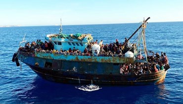 قارب المهاجرين في جزيرة لامبيدوزا.