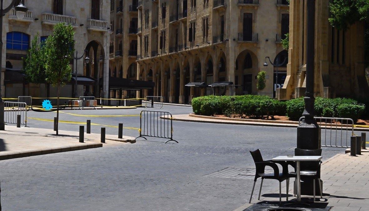 السكون في وسط بيروت (أرشيف "النهار").