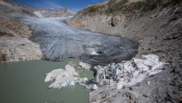 الأنهر الجليدية في سويسرا (أ ف ب).
