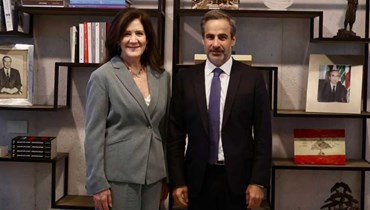  لقاء رئيس "حركة الاستقلال" النائب ميشال معوض والسفيرة الأميركية في لبنان دوروثي شيا. 