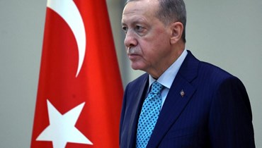 إردوغان خلال احتفال تقديم سفراء أوراق اعتمادهم في المجمع الرئاسي في أنقرة (27 ايلول 2023، أ ف ب).