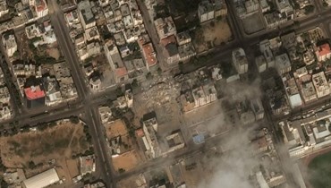  صورة بالأقمار الصناعية لحجم الدمار في غزة بعد الغارات الجويّة الإسرائيليّة (أ ف ب). 