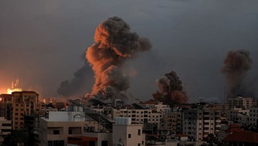 قصف إسرائيلي يستهدف غزة. (أ ف ب)