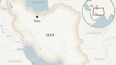 خريطة لإيران (أ ف ب).