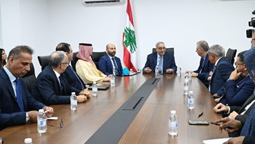 بوحبيب التقى السفراء العرب في بيروت (حسام شبارو).