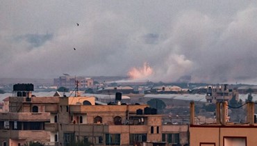 هجوم عسكري إسرائيلي على رفح، جنوب قطاع غزة (2 ت2 2023 - أ ف ب).