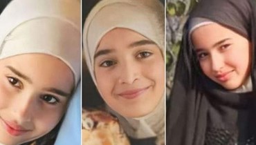 الفتيات الثلاث اللواتي استشهدن بغارة إسرائيلية