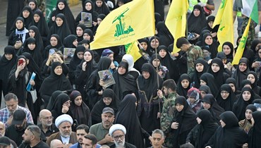 من تشييع عنصر في حزب الله (نبيل اسماعيل).