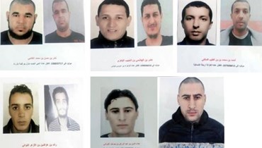 المدانون الخمسة بالإرهاب في تونس (وكالة تونس افريقيا للانباء). 