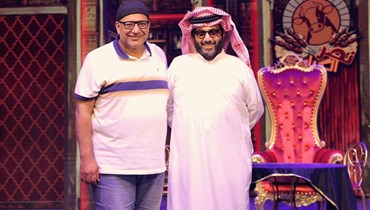 المستشار تركي آل الشيخ والممثل بيومي فؤاد.
