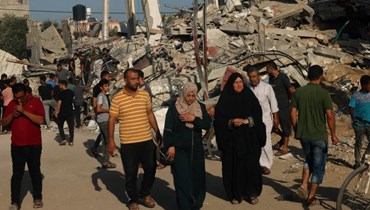 الدمار في غزة (أ ف ب).