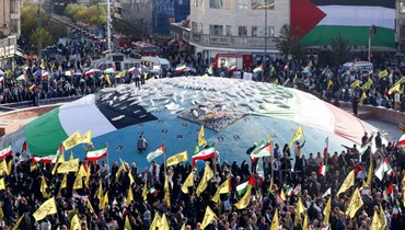 تظاهرة مناصرة لغزّة في طهران (أ ف ب).