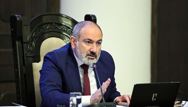 باشينيان خلال اجتماع (23 ت2 2023- موقع رئاسة الوزراء الارمينية). 