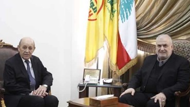 لقاء رئيس كتلة "الوفاء للمقاومة" النائب محمد رعد والموفد الرئاسي الفرنسي جان إيف لودريان.