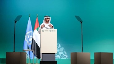 رئيس مؤتمر الأطراف في اتفاقية الأمم المتحدة الإطارية بشأن تغير المناخ "كوب 28" سلطان الجابر (نبيل إسماعيل).