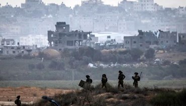 عناصر من الجيش الإسرائيلي في قطاع غزّة (أ ف ب).