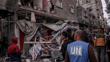 بعثة الأمم المتحدة في غزة (أ ف ب).