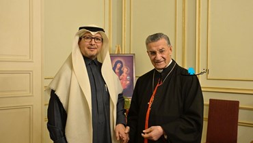 السفير السعودي وليد البخاري في بكركي (نبيل إسماعيل).
