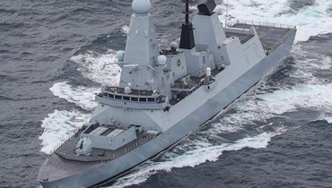  السفينة العسكرية "إتش إم إس دياموند" في البحر الأحمر (حساب وزير الدفاع البريطاني على "إكس").
