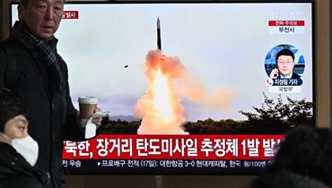 كوريا الشمالية تُطلق صاروخاً باليستيّاً (أ ف ب).