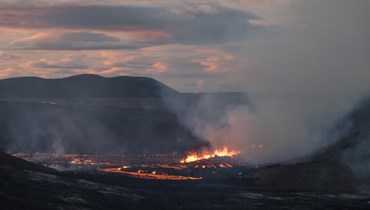 ثوران بركاني جديد في آيسلندا.