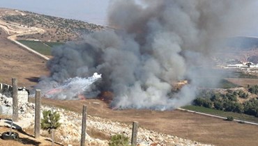 لجيش الإسرائيلي يقصف محيط قرية مارون الراس (أرشيفيّة). 