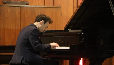 أمسية عازف البيانو جوناثان فورنيل ضمن برنامج "بيروت ترنّم" (تصوير: حسن عسل).