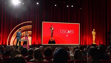 الممثلة الأميركية الألمانية زازي بيتز والممثل الأميركي جاك كويد خلال إعلان الترشيحات لجوائز الأوسكار في مسرح صامويل غولدوين في بيفرلي هيلز بكاليفورنيا (23 ك2 2024، أ ف ب). 